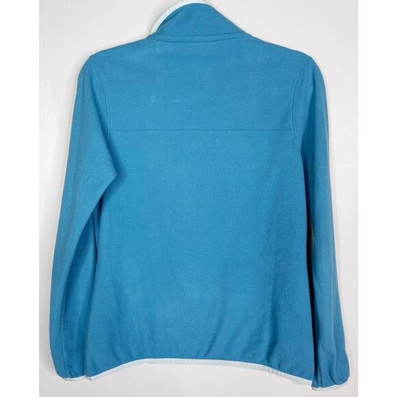 Patagonia Womens XSmall XS Mako Blue Micro D Fleece Snap T Pullover Sweatshirt - Picture 2 of 11